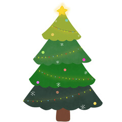 green christmas tree
