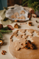 Christmas Cookies Gingerbread Man Homemade Baking Vintage Style