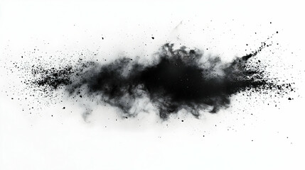 Black Powder Explosion: Abstract Art, Dramatic Design