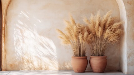 Boho Arch with Pampas Grass and Dried Florals