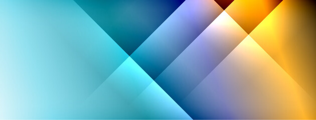 Obraz premium Dynamic shadow lines with gradient colors geometric background