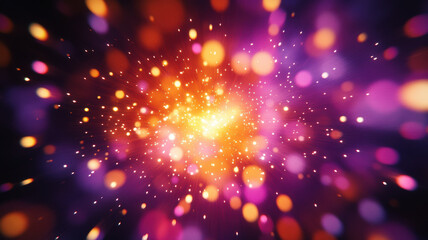 Naklejka premium Colorful fireworks lighting up the night sky