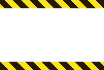 注意・警告・危険マークのシンプルフレーム