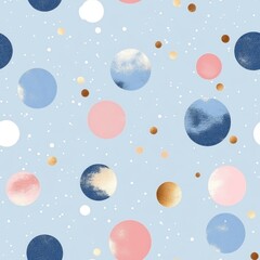 Fototapeta premium Pastel Circles Pattern Design