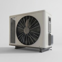 Fototapeta premium Modern Air Conditioning Unit on Minimalist Background