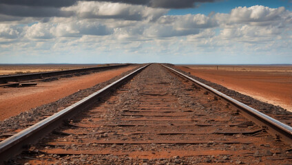 Fototapeta premium Rusty Train Tracks