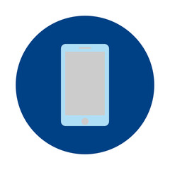 Mobile Phone Icon for Tech Concepts