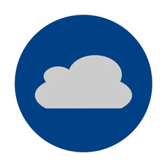 Illustration of Cloud Storage Icon for Modern Technology