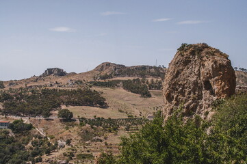 view of the mountains in Calabria