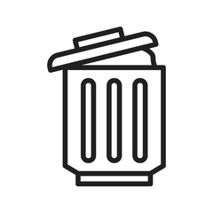 Garbage Icon vector image. Suitable for use on web apps, mobile apps, and print media.