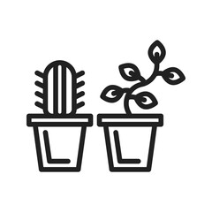 Plants Icon vector image. Suitable for use on web apps, mobile apps, and print media.