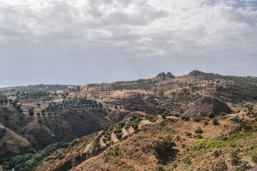 view of the mountains in Calabria