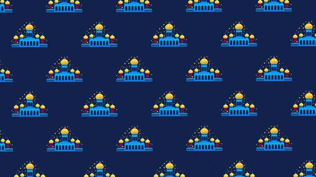Arabic Mosque Loop Animated Background