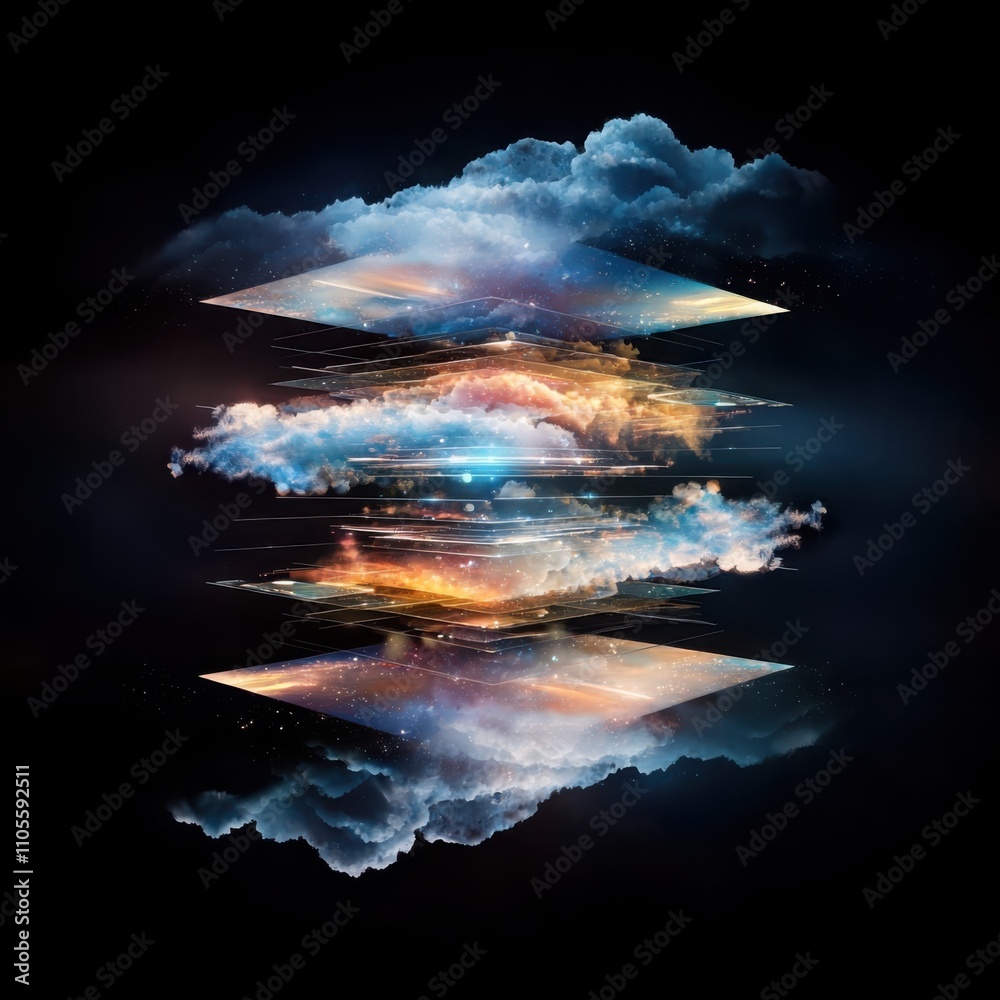 Poster transforming atmospheric data into geometric visualizations through cloud computing a technological 