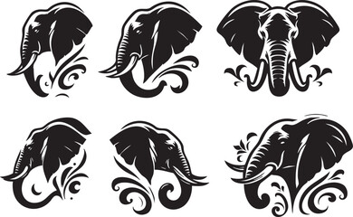 Elephant Profile Silhouette