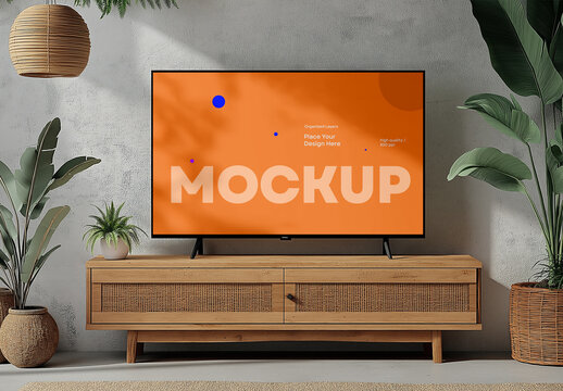 TV Screen Mockup Generated with AI