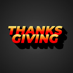 Thanksgiving text effect for social media ads