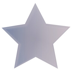 Obraz premium glass star on a transparent background