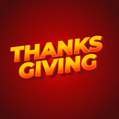 Thanksgiving text effect for social media ads