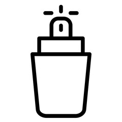 Flavor Perfume Bottle Line Icon