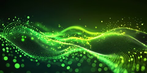 neon waves of technology and cryptocurrency modernity
