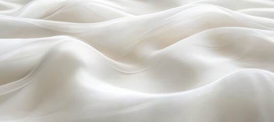 Soft Gray Waves on Minimalist White Background