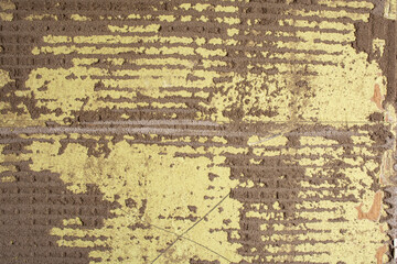 Fototapeta premium old tile adhesive or cement. wall tiles that have not been glued. wall without tiles with traces of glue
