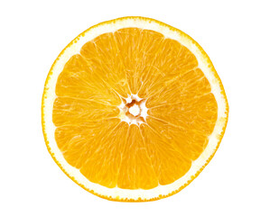 orange slice isolated on white background