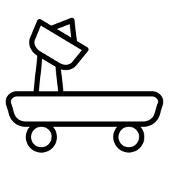 Cart Radar Signal Line Icon