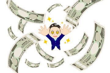 お金を追いかける守銭奴なおじさん