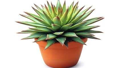 A clip art of a tiny houseplant in a ceramic pot on a white background