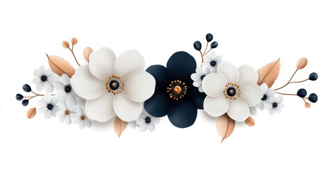 spring flower border, enchanting spring floral border with cherry blossoms, daisies, and bluebells evokes a sense of whimsy and joy