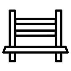 Bench Chair City Line Icon