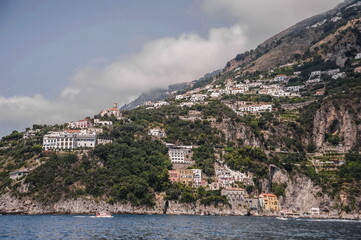 Fototapeta premium view of the town of Amalfi