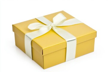 Medium rectangular box isolated on a white background