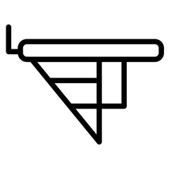 Bicycle Bike Carrier Line Icon