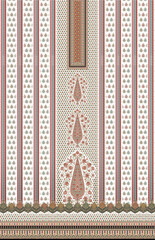 women's dress front panel design for digital textile fabric print.	
