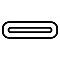 Usb Port Pc Line Icon