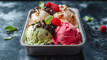 Indulge in a Nostalgic Italian Ice Cream Delight Inspired by the 1950s - A Minimalist Design Experience