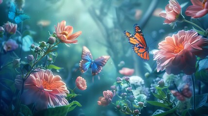 Charming tales featuring magical flowers and butterflies