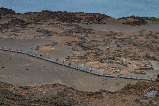 Guests from the Lindblad Expedition ship National Geographic Endeavour in the Galapagos Islands, UNESCO World Heritage Site, Ecuador