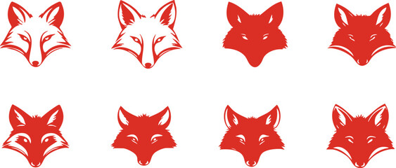 Fox Head Vector Artwork for Nature and Outdoors Themes