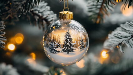 Christmas decoration cozy colours pine snow 