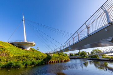 Stockingfield Bridge, Forth and Clyde Canal, Glasgow, Scotland, United Kingdom