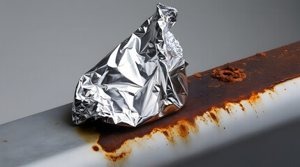 Use of aluminium foil in everyday life for cleaning products