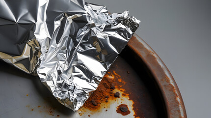 Use of aluminium foil in everyday life for cleaning products