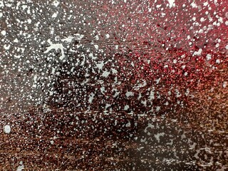 red background silver splashes