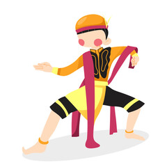 Traditional dance from indonesia jaranan