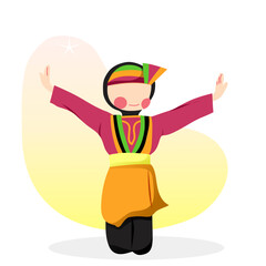 Saman traditional dance from indonesia