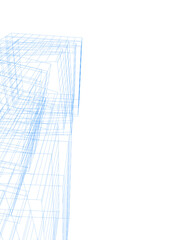 Obraz premium abstract architecture vector 3d illustration